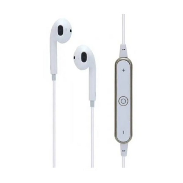 S6 Universal Sports Bluetooth Headset Wireless Binaural In Ear White