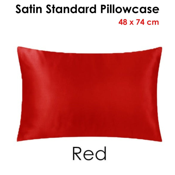 Satin Standard Pillowcase Black