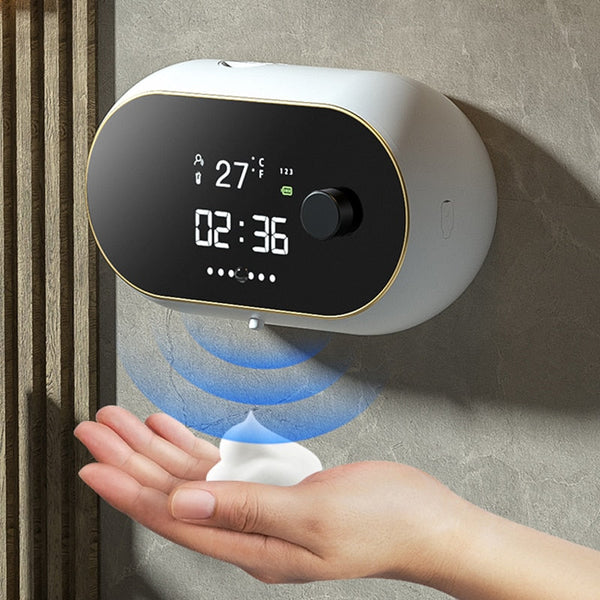 Temperature Display Induction Liquid Foam Automatic Soap Dispenser