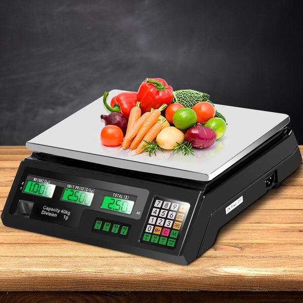 Emajin Scales Digital Kitchen 40Kg Weighing Shop Market Lcd