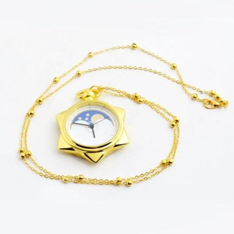 Seasonal 3152332 Pentagram Style Pocket Watch Gold