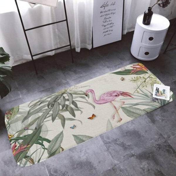 Fashion Landscape Printing Carpet Non Slip Mats Cartoon Ink Style Multi A W16 X L24 Inch