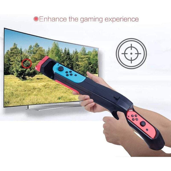 Gaming Shoot Game Controller Holder For Nintendo Switch Joy Shooting Games Wolfenstein 2 The Colossus Big Buck Hunter Arcade And Other