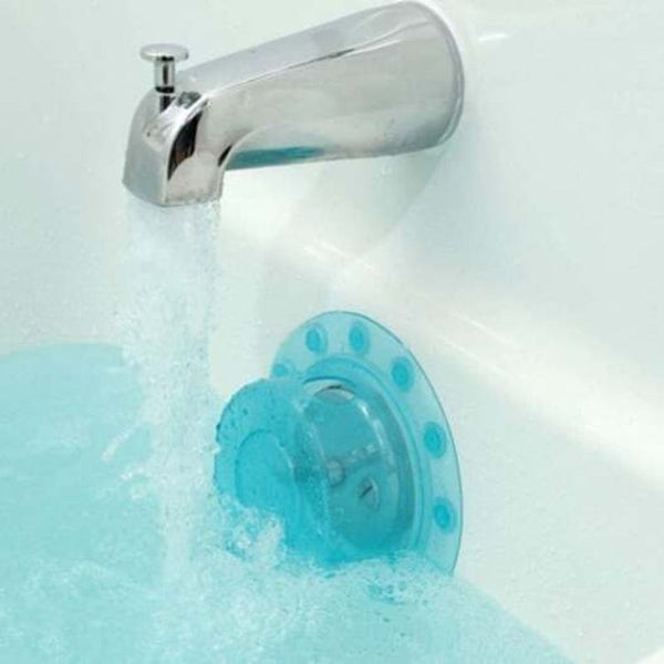 Silicone Bathtub Overflow Cover Bathshroom Draining Stopper Fits All Types Of Drains Tron Blue
