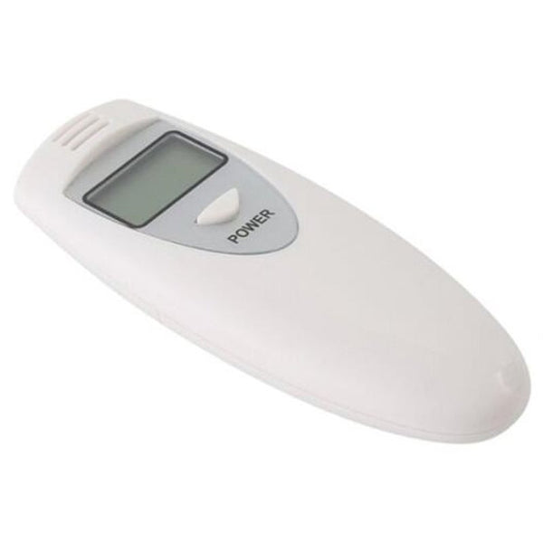 Single Screen White Portable Alcohol Tester Concentration Detector Breathable