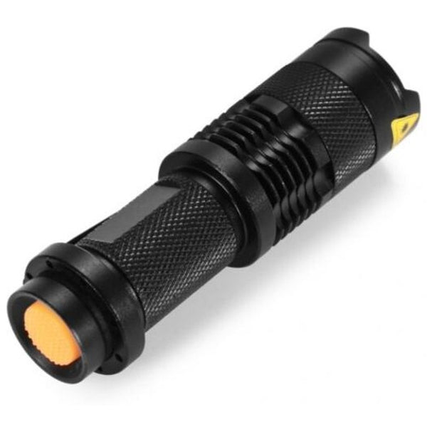 Sk68 Cree Q5 350Lm Zoomable Led Flashlight Black