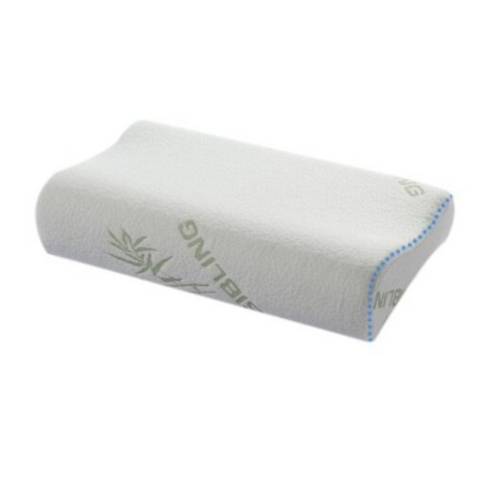 Sleeping Bamboo Memory Foam Orthopedic Pillow Pillows Oreiller Beige 50X30x7cm