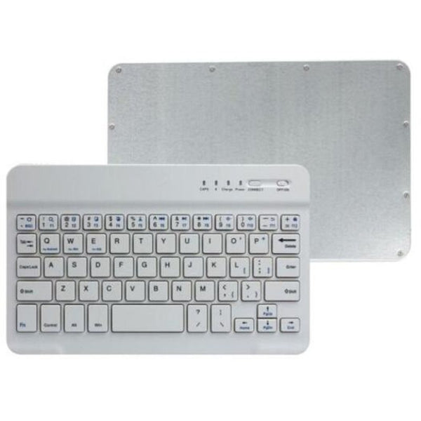 Slim Aluminium Wireless Bluetooth Tablet Keyboard White