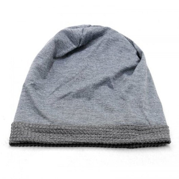 Small Square Head Cap Knit Hat Pile One Size Has Elasticity For 56 59Cm Gray