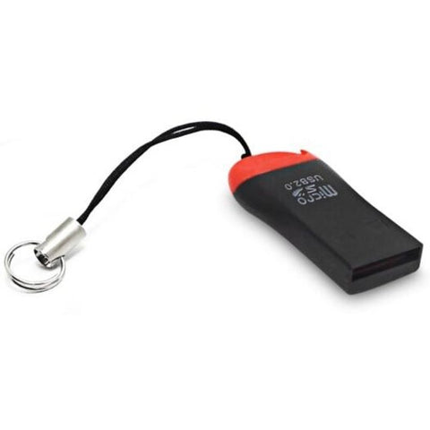 Small Whistle Type Usb 2.0 Micro Sd Tf Card Reader Black