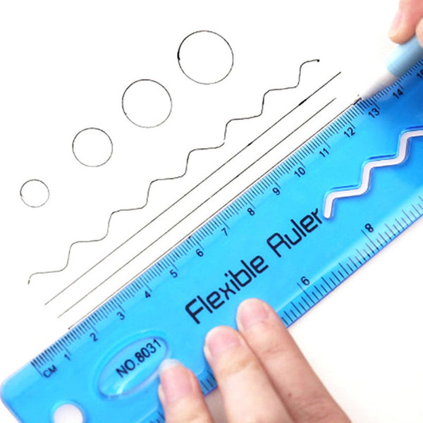 Soft Ruler Multicolour Flexible Creative Stationery Office School Supplies Kid Gift Student Products