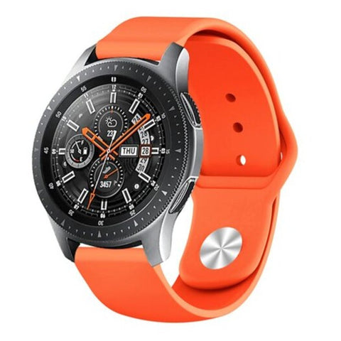 Soft Silicone Wrist Strap Watch Band For Samsung Galaxy 46Mm Sm R800 Orange