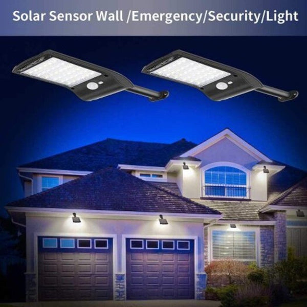 Solar Motion Sensor Light Outdoor 36 Led Super Bright Lamp Wireless Waterproof Flexible Wall Lights