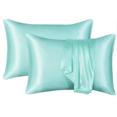 Solid Colour Satin Silk Pillowcase Envelope