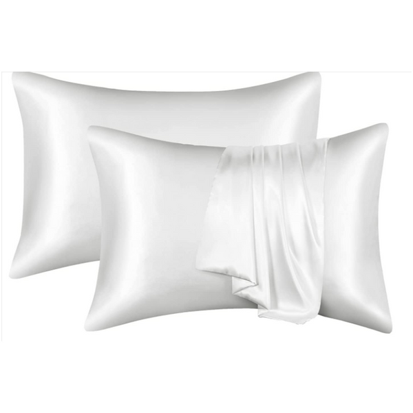Solid Colour Satin Silk Pillowcase Envelope