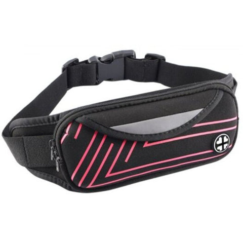 Sport Pocket Camping Phone Waist Bag Neon Pink