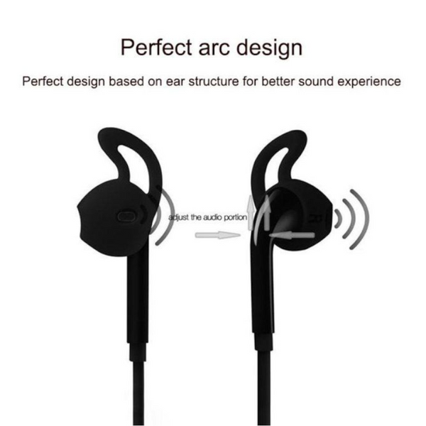 Sports Bluetooth Headset S6 Stereo 4.1 Dual Ear In Headphones Black
