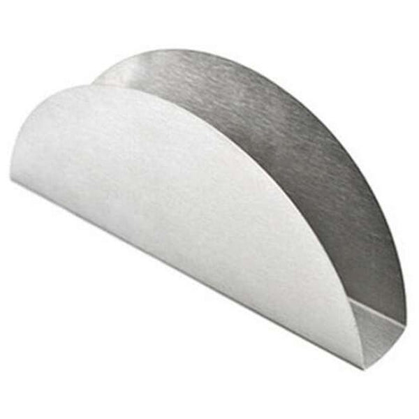 Stainless Steel Western Style Fan Shaped Creative Tissue Holder Silver Flat
