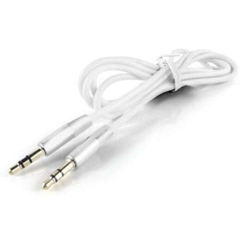 Standard 3.5Mm Male To Audio Cable Extension Wire 1.2M White