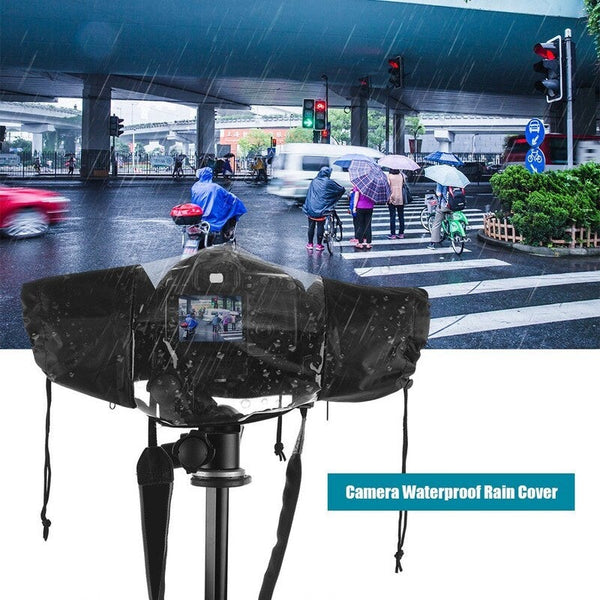 Standard Camera Waterproof Rain Cover Sleeve Protector Raincoat For Canon Nikon Sony Dslr Cameras Black