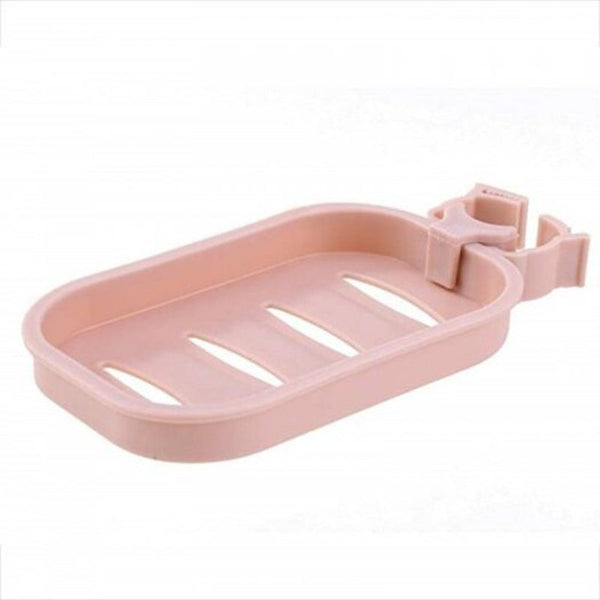 Storage Holder Sponge Bathroom Kitchen Faucet Clip Dish Cloth Orange Pink