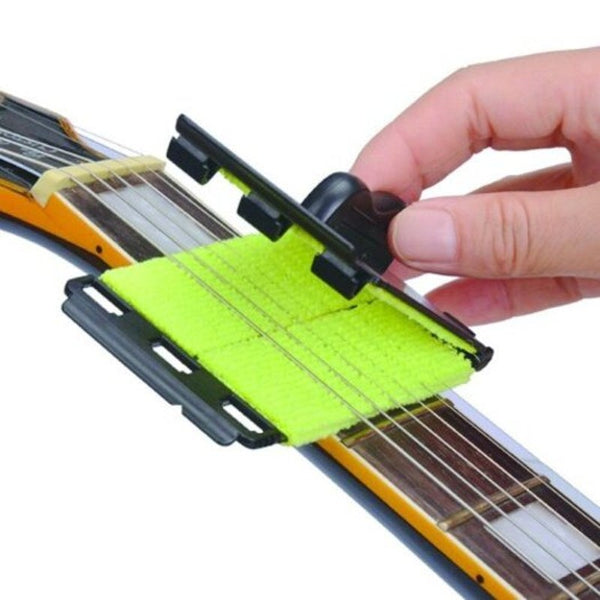 Strings Scrubber Guitar Bass Instrument Fingerboard Cleaner Black