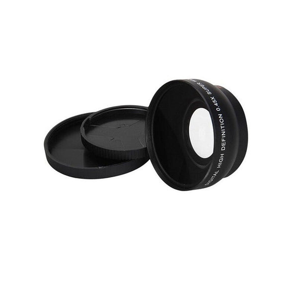Super Quality Hd 52Mm 58Mm 0.45X Wide Angle Lens Macro For Dslr Camera Black