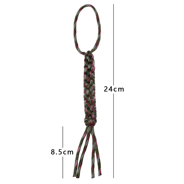 10Pcs Outdoor Camping Corn Knot Nylon Chain Knife Pendant Keychain Survival Rope