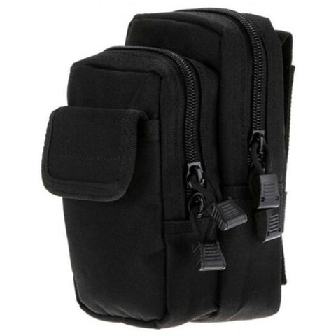 Tactic Molle Wear Resistant Outdoor Sports Waist Bag Mobile Phone Pouch Black