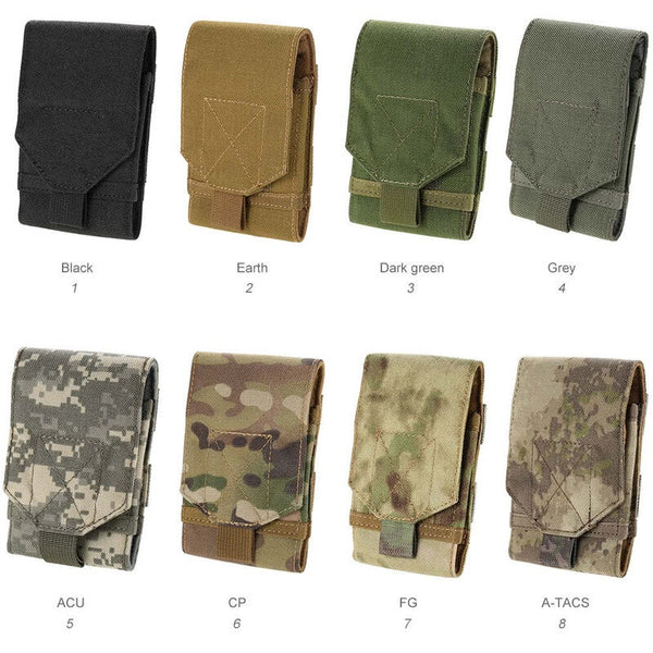 Tactical Universal Compatible Smartphone Outdoor Multipurpose Camping Carry Accessory Pouch Color1