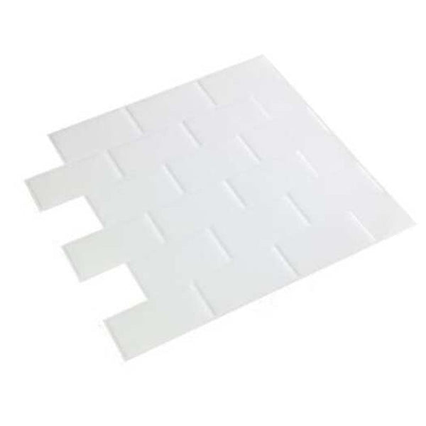Tflash Self Adhesive Tile Wall Sticker White