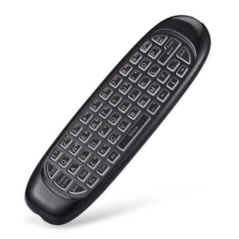 Tk668s Wireless Remote Control Air Mouse Mini Keyboard Black
