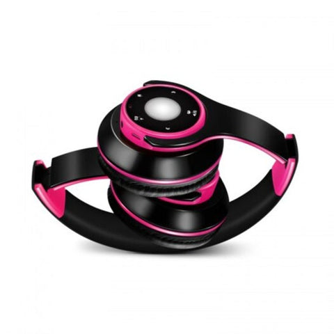 Touryabluetooth Headphones Wireless Headphonewith Mic Low Bass Earphones For Pc Mobile Phone Sport Black Pink