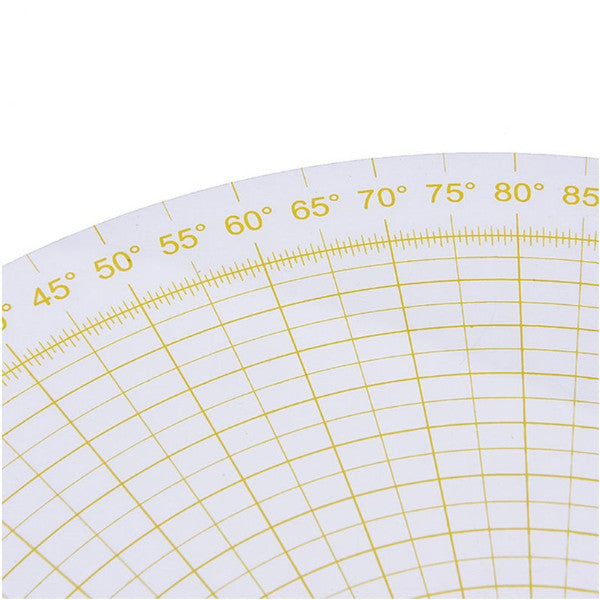 Transparent Acrylic Sector Patchwork Ruler Cutting Measuring Drawing Tools Diy Sewing And Quilting