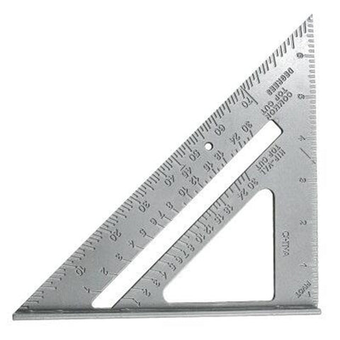 Triangle Rule 90 Degree Thickening Angle Aluminum Alloy Carpenter Measurement Square Ruler Tool