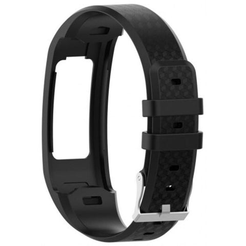 Trumpet Soft Silicone Wrist Strap Replacement Watch Band For Garmin Vivofit 1 / 2 Black