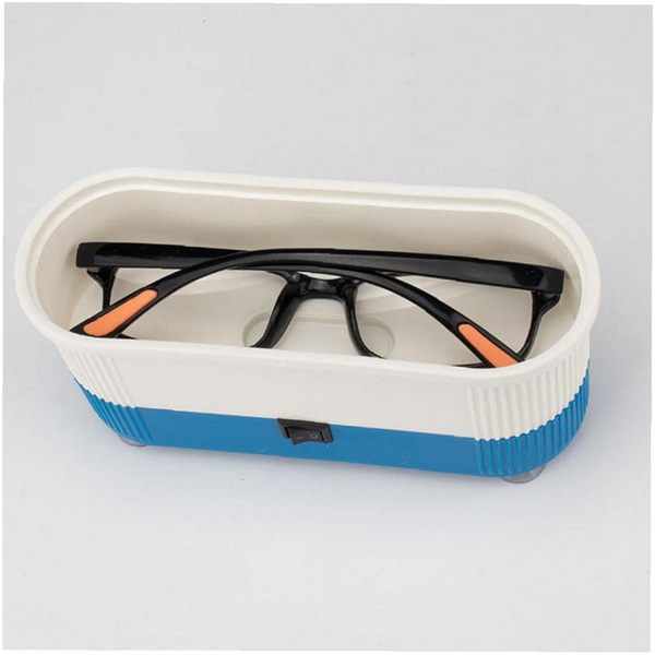 Ultrasonic Cleaner Jewelry Cleaning Machine For Denture Eye Glasses Coins Silver Blue
