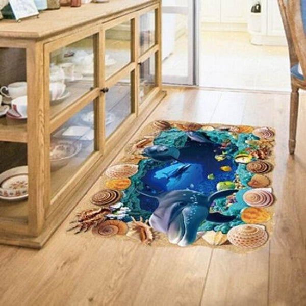 Underwater Wold 3D Colorful Mural Wall Sticker