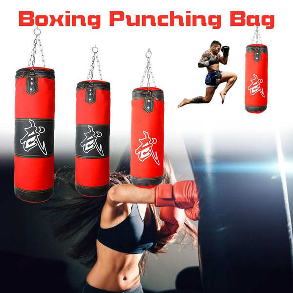 Unfilled Hanging Punching Boxing Kickboxing Bag Martial Arts Equipment Training