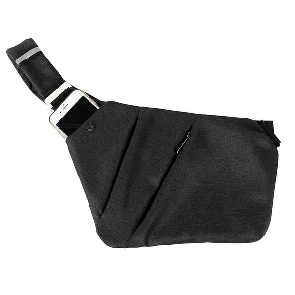 Unisex Sling Backpack Chest Bag Black