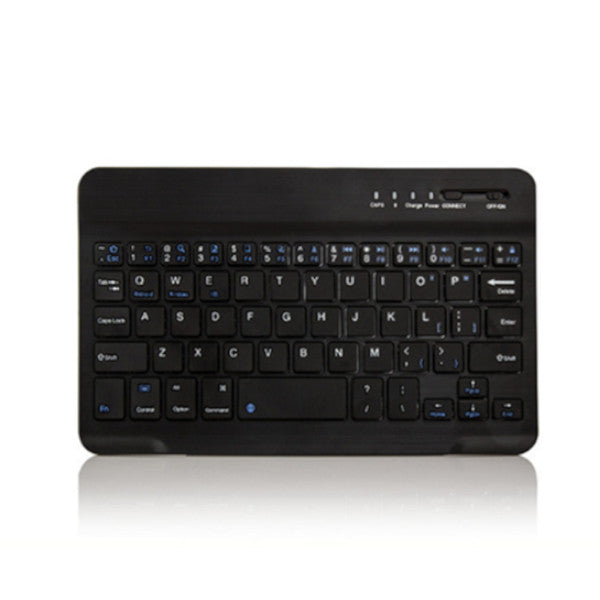 Universal 7 Inchultra Thin Mini Rechargeable Wireless Bluetooth Keyboard Compatible With Three Systems Black