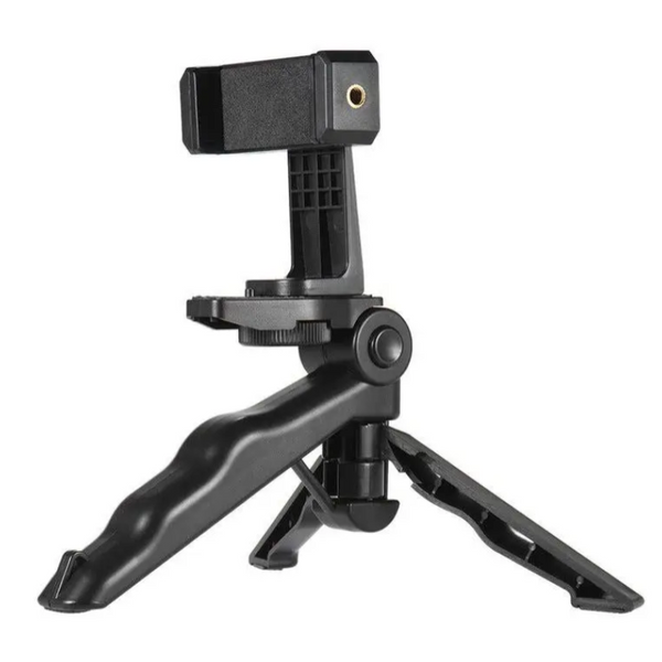 Universal Mini Phone Tripod Stand Handheld Grip Stabilizer With Adjustable Smartphone Clip Holder Bracket For Iphone 7 Plus 6 6S Samsung Galaxy S7 S6 Black
