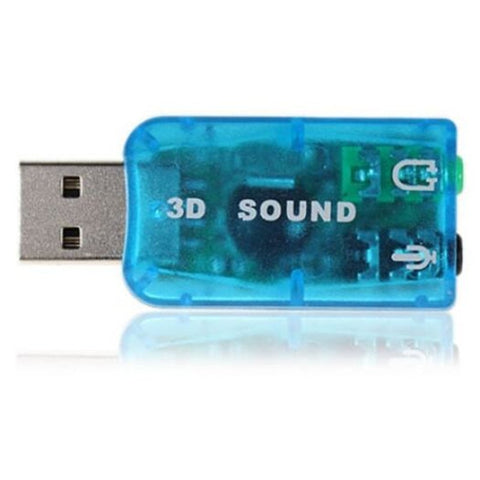 Usb 3D Sound Card Blue