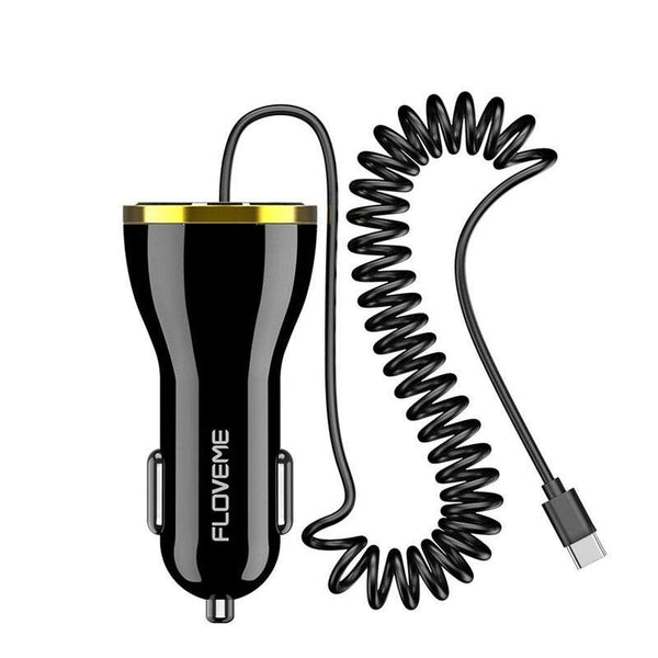 Car Chargers Usb With I Phone Typec And Android Plug Cable