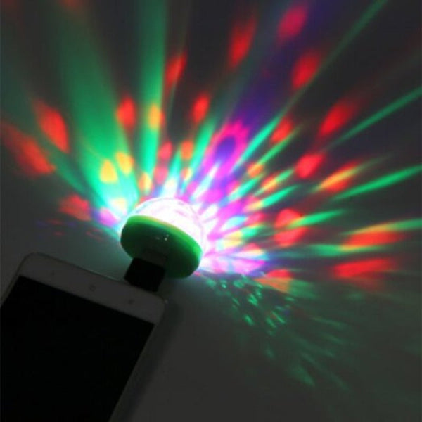Usb Led Color Crystal Mini Stage Lamp Green