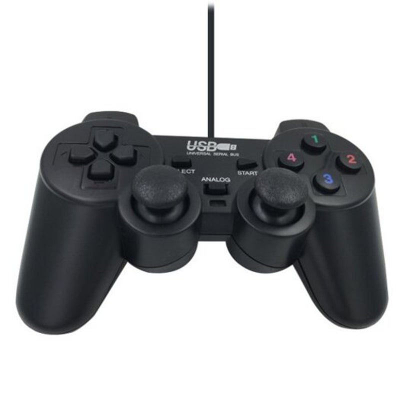 Usb Single Vibration Game Controller Black