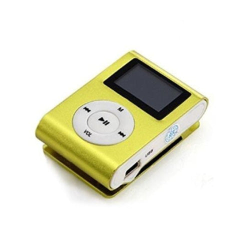 Usbclip Mp3 Player Lcdscreen Support 32Gb Micro Sd Tf Card Golden Brown