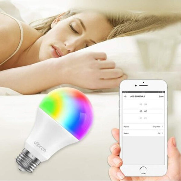 E27 Wifi Smart Led Bulb App / Voice Control White 8W