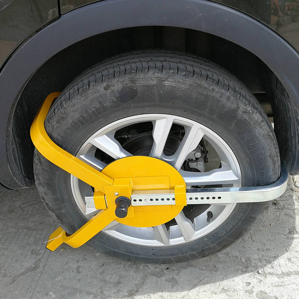 Heavy Duty Wheel Defender Lock Clamp Tyre 13" 14" 15" Car Caravan Trailer