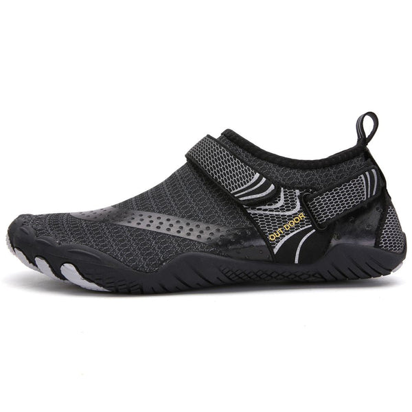 Men Women Water Shoes Barefoot Quick Dry Aqua Sports - Black Size Eu38 = Us5